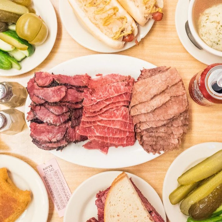 Katz's Deli Kishka (Stuffed Derma) Shipped, Catered & Delivered