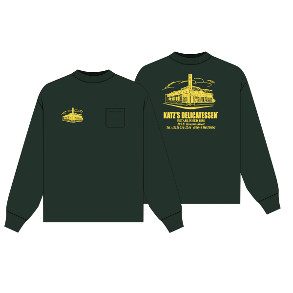 Katz's Longsleeve Green shirt